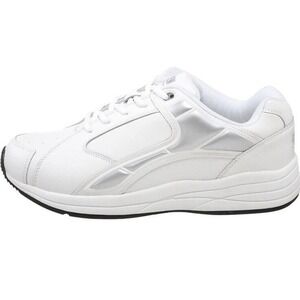 Drew Mens Force White Leather Comfort Sneaker Size 7.5 Wide New 40960-22